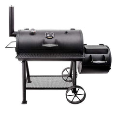 Highland Offset Charcoal Smoker and Grill in Black with 900 Sq. In. Cooking Space