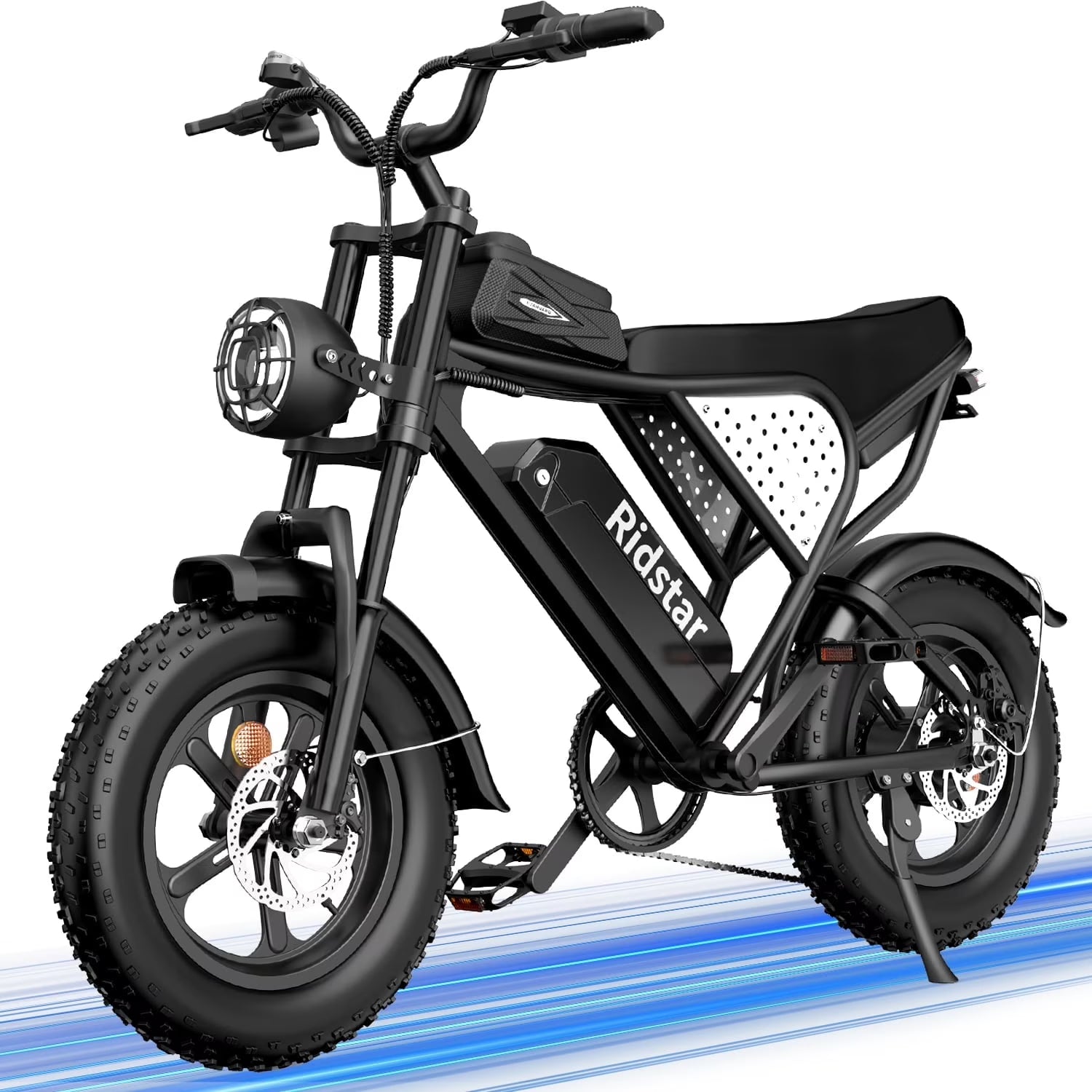 1500W MTB Electric Bicycle 48V 20ah Removable Battery E - Bike，electric Bike for Adults 20" Fat Tire Electric Motorcycle, Shimano 7 Speed Full Suspension Mountain Bike UL2849