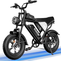 1500W MTB Electric Bicycle 48V 20ah Removable Battery E - Bike，electric Bike for Adults 20" Fat Tire Electric Motorcycle, Shimano 7 Speed Full Suspension Mountain Bike UL2849
