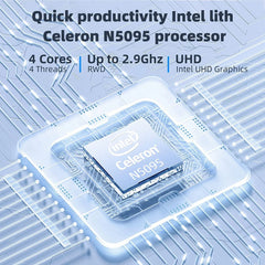 SGIN 15.6 in Laptop 12GB DDR4 512GB SSD Windows 11 with Intel Celeron N5095A Full HD 1920x1080