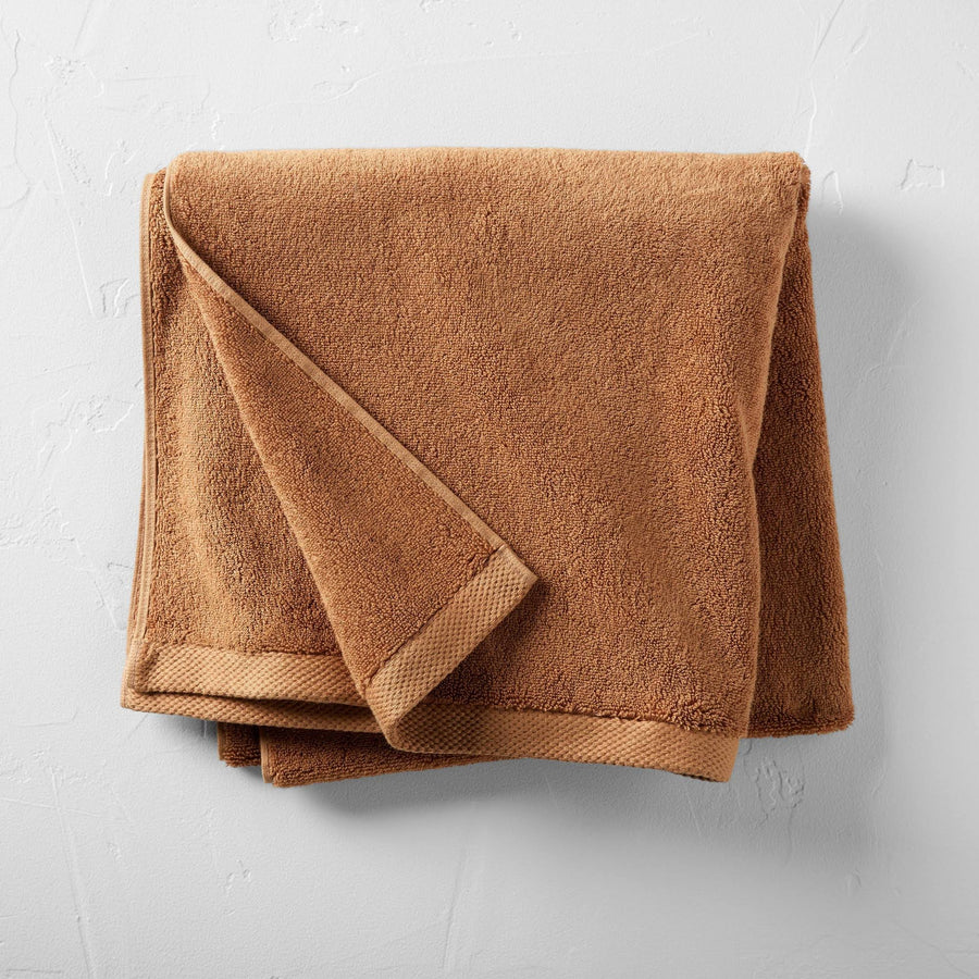 Organic Bath Towel Warm Brown - Casaluna