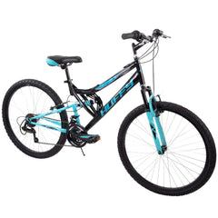 26" Trail Runner Women'S Full Suspension Mountain Bike, Black