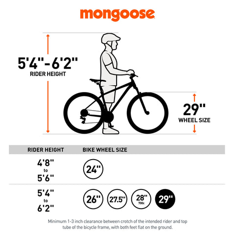 29" Durham Mountain Bike, 21 Speeds, Gray
