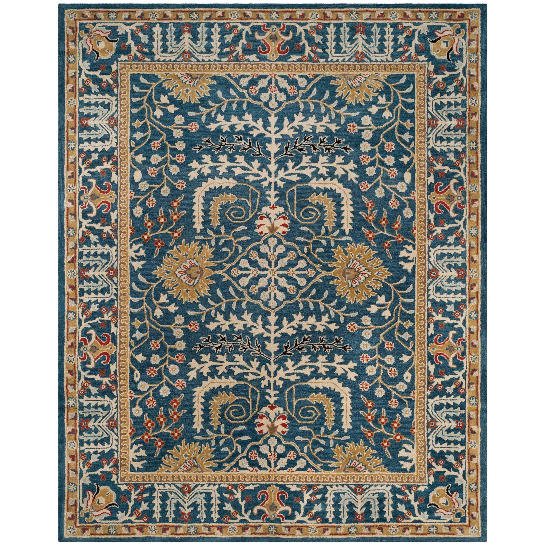 Safavieh Antiquity AT64B Dark Blue - Multi 8' x 10' Area Rug