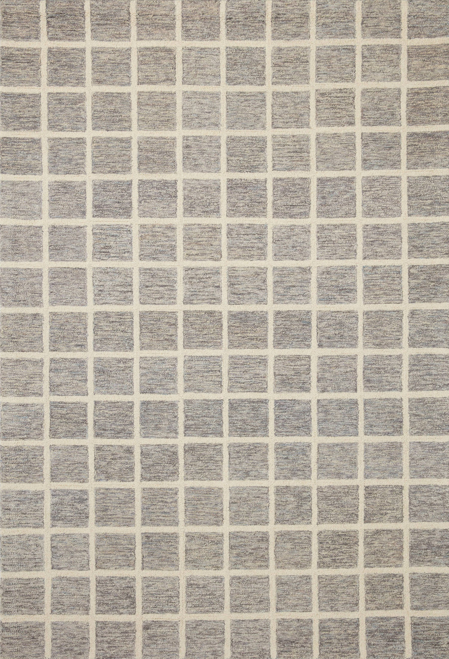 Chris Loves Julia x Loloi 5'0" 7'6" Slate/Ivory Polly POL-05 Area Rug