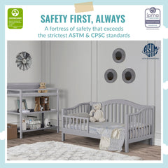 Dream On Me 2-in-1 Breathable Twilight 5 Spring Coil Crib and Toddler Bed Mattress