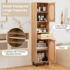 Tangkula Tall Bathroom Storage Cabinet