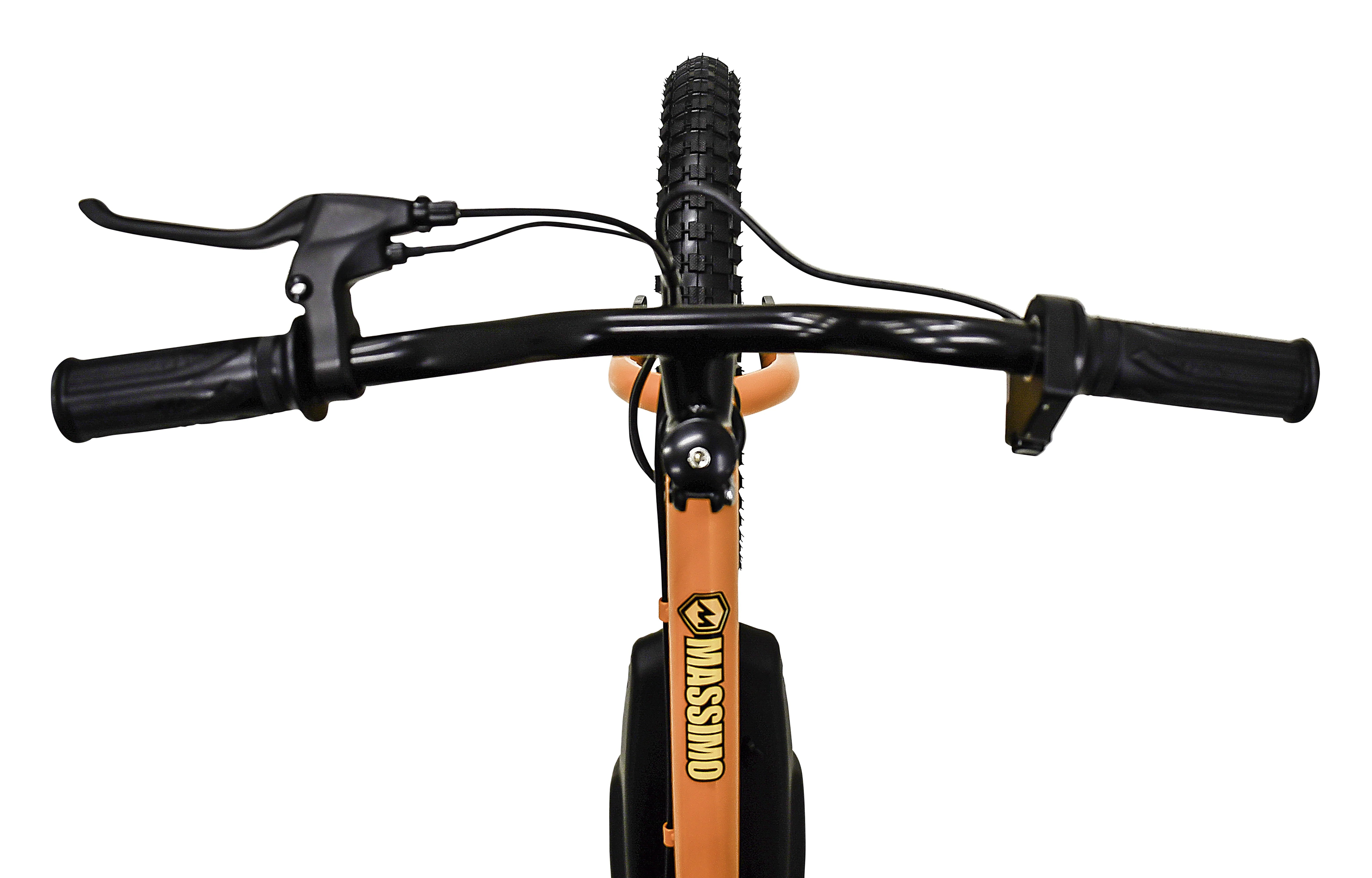 Massimo E13 24V Electric Balance Bike Bicycle | Seat Height 18in - 22in Battery Powered Ages 5 & up (Yellow)