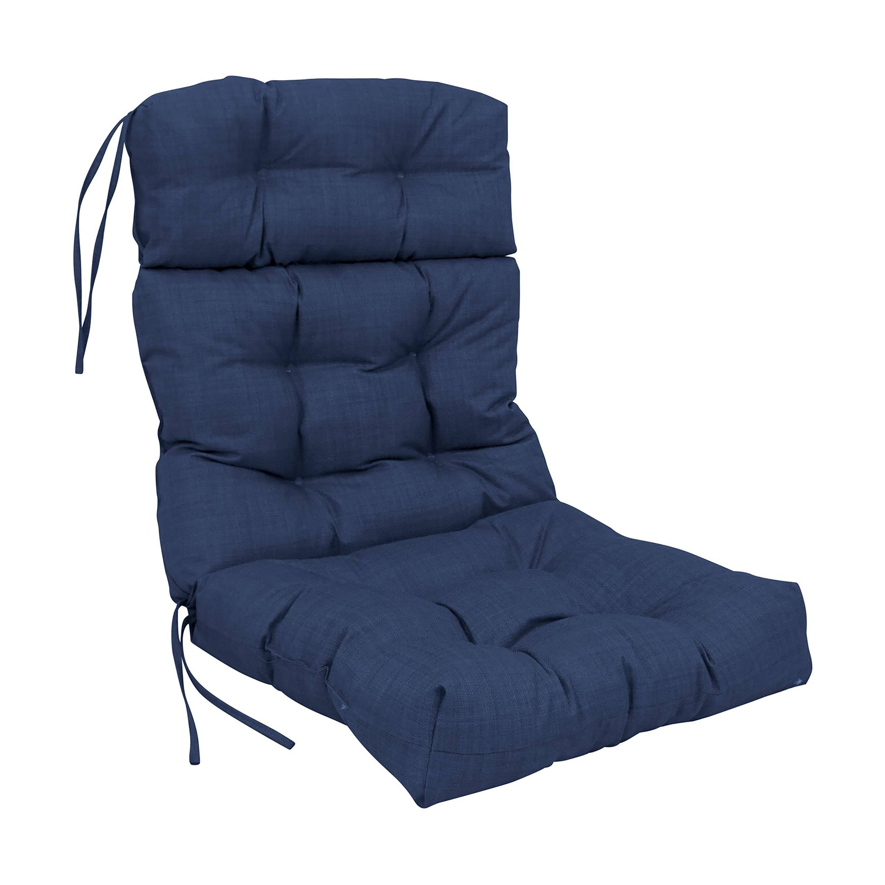Blazing Needles 22-inch by 45-Inch Spun Polyester Solid Outdoor Tufted Chair Cushion