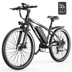 MISODO Electric Bike for Adults 26", 750W Peak E - Mountain Bike 48V 10AH, 25mph 45miles Range Electric Mountain Bike, E - Mountain Bikefor Adults Off - Road, Professional 7 - Speed UL2849