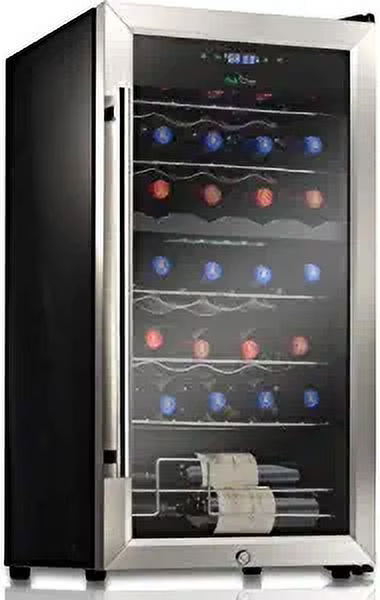 Nutrichef 33 Bottle Dual - Zone Refrigerator PKCWCDS335