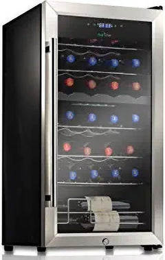 Nutrichef 33 Bottle Dual - Zone Refrigerator PKCWCDS335