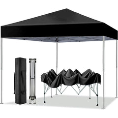 GVDV Canopy Tent, 10x10 Ft Easy Pop up Outdoor Canopy Tent, Portable Straight Leg Gazebo Instant Canopy, Blue