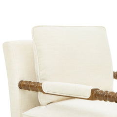Pioneer Woman Harper Spindle Accent Chair, Jade Fabric Upholstery