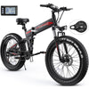 Totguard 26"x4" Electric Bike, Fat Tire 500W Ebike, Foldable Electric Bicycles E Bikes for Adults Electric 48V 10ah Battery, Dual Shock Absorber, Lockable Fork UL2849