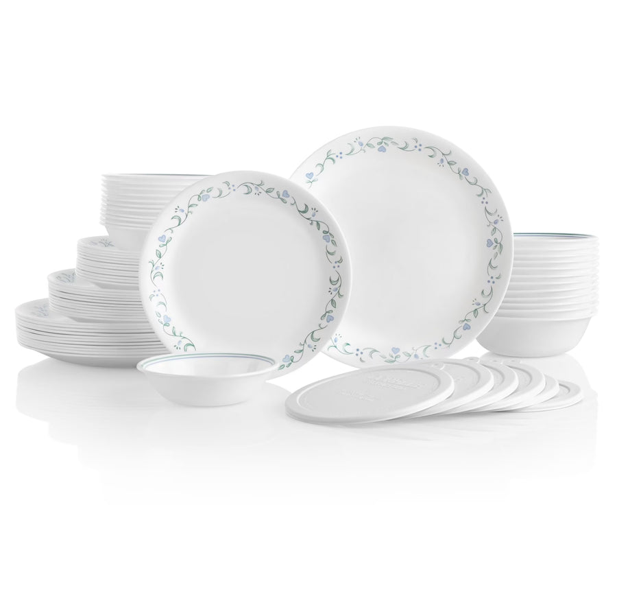 Corelle Country Cottage 66 - Piece Glass Dinnerware Set (Service for 12)