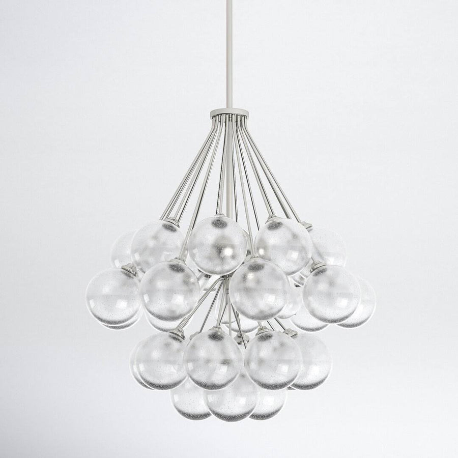 Logan 3 Light Metal Dimmable Sphere Chandelier Finish: Brushed Nickel
