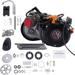 Aiqidi Full Set 100CC 4 - Stroke Bicycle Engine Kit Gas Motorized Motor Bike Modified Engine Conversion Kit Chain Drive 3HP 3600rpm