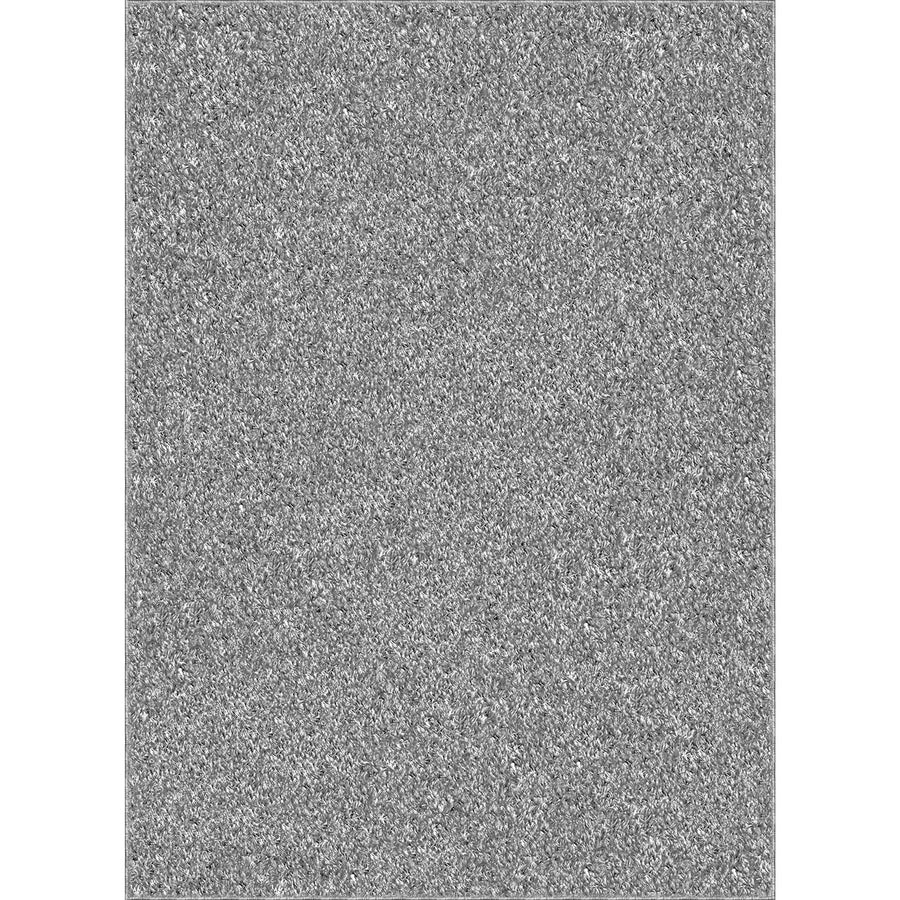 Mainstays Microfiber Plush Shag Area Rug, Gray, 47" x 65"