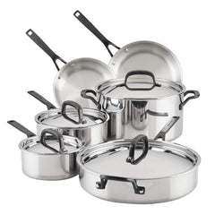 10-Piece Stainless Steel Induction Cookware Set