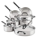 10-Piece Stainless Steel Induction Cookware Set