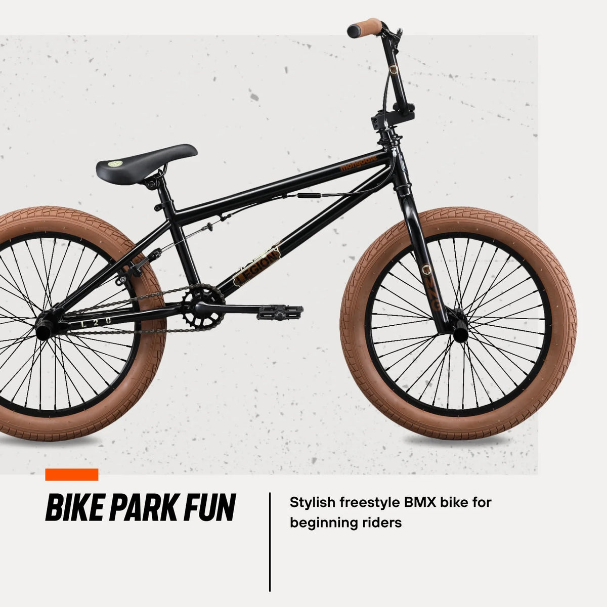Mongoose Legion L20 Freestyle BMX Bike, 20 - in Wheel, Ages 8 and up, Blue