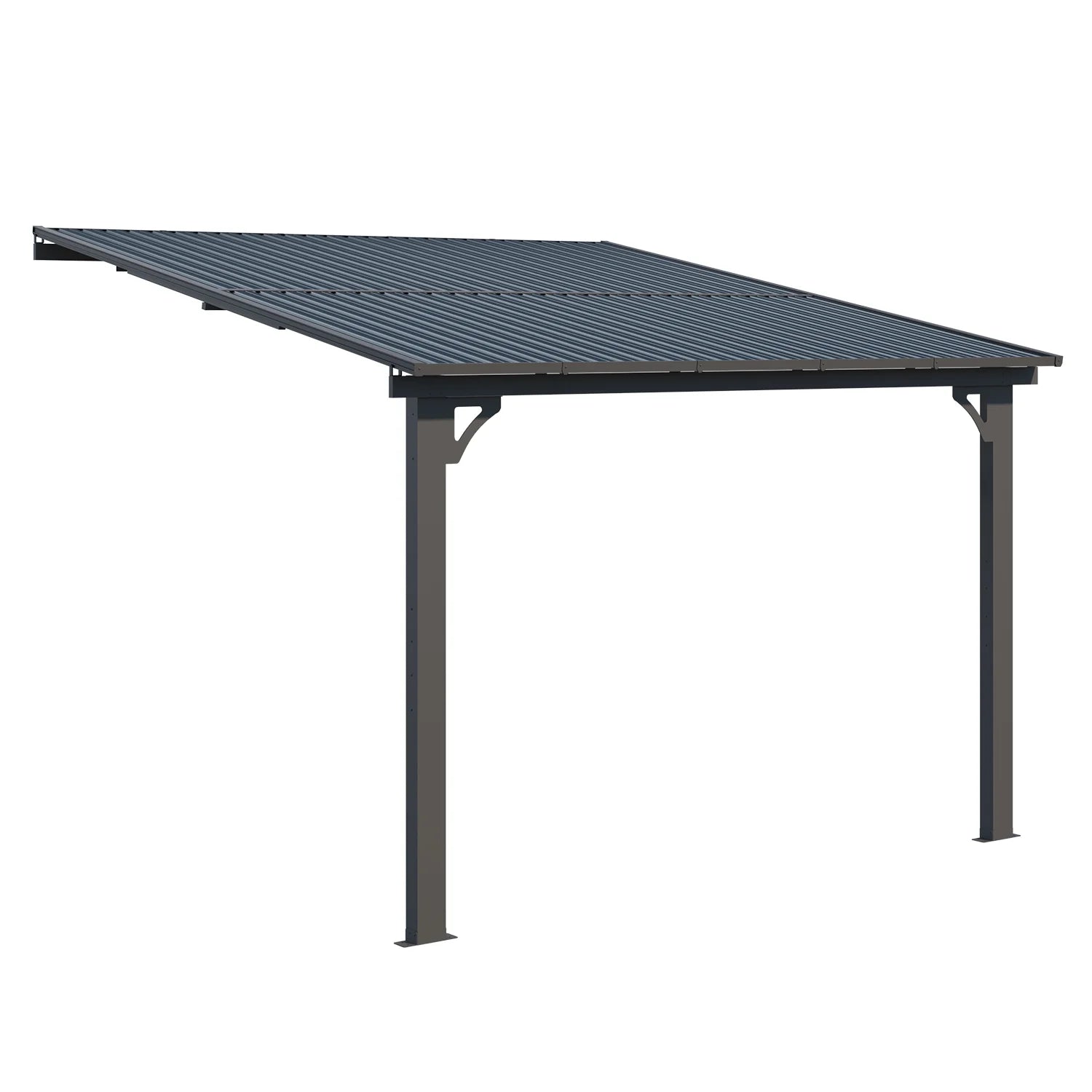 AECOJOY 10x10 Outdoor Hardtop Gazebo Adjustable Height (6.5-9.8Ft) Pergola for Patio