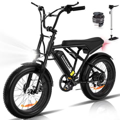 COLORWAY 750W 20"x4.0 Fat Tire Electric Bike, 48V 15ah Battery, Off - Road E - Bike for Adults, UL2849 Certified