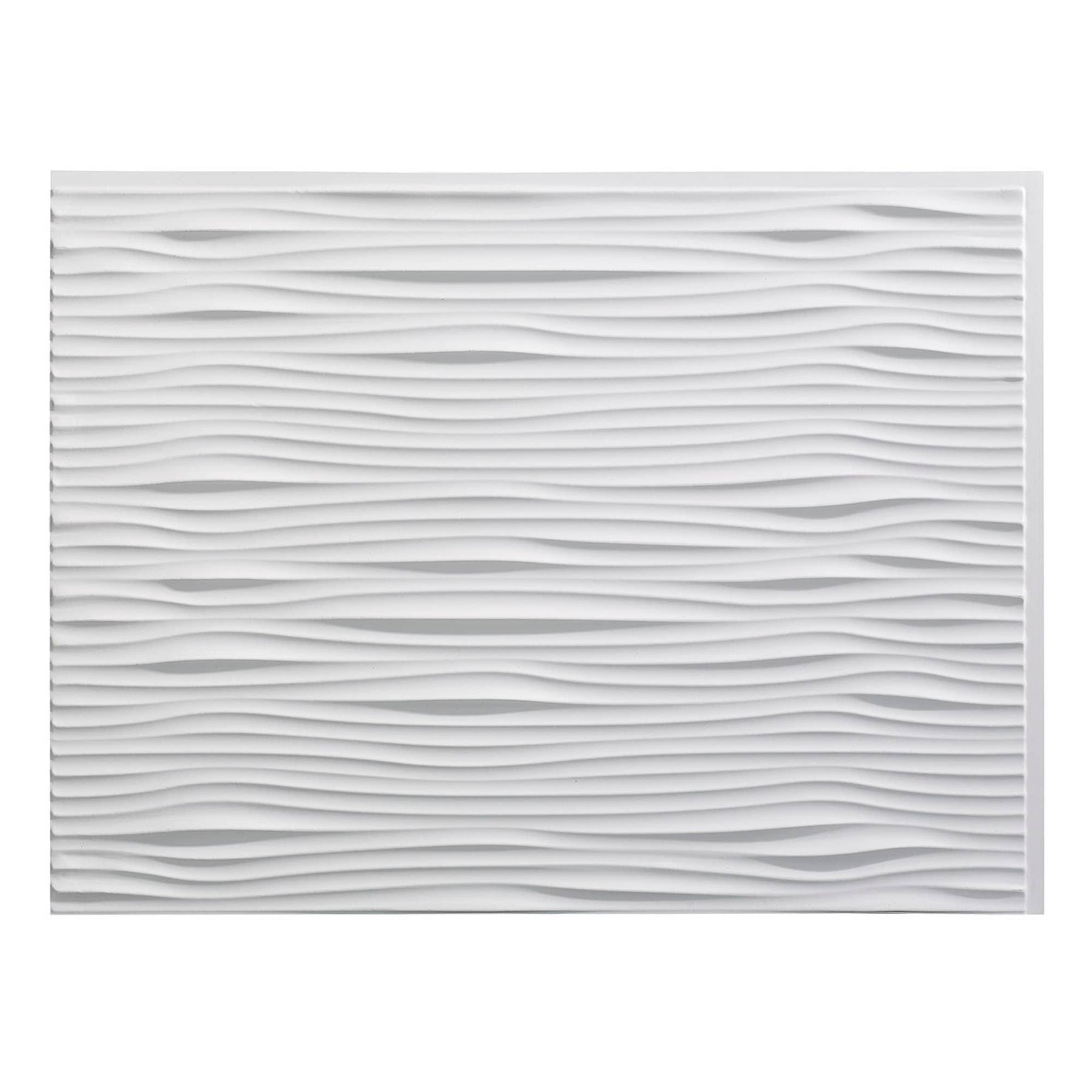 Fasade Waves Matte White 18-Square Foot Backsplash Kit