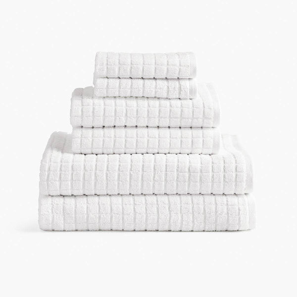 Under The Canopy Cotton & Hemp Towel - White White / Bath Towel