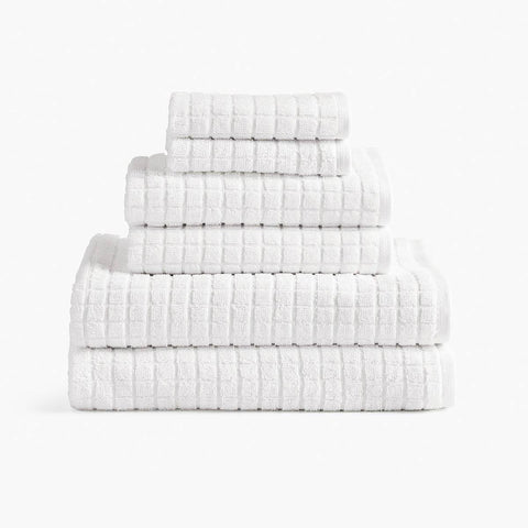 Under The Canopy Cotton & Hemp Towel - White White / Bath Towel