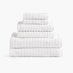 Under The Canopy Cotton & Hemp Towel - White White / Bath Towel