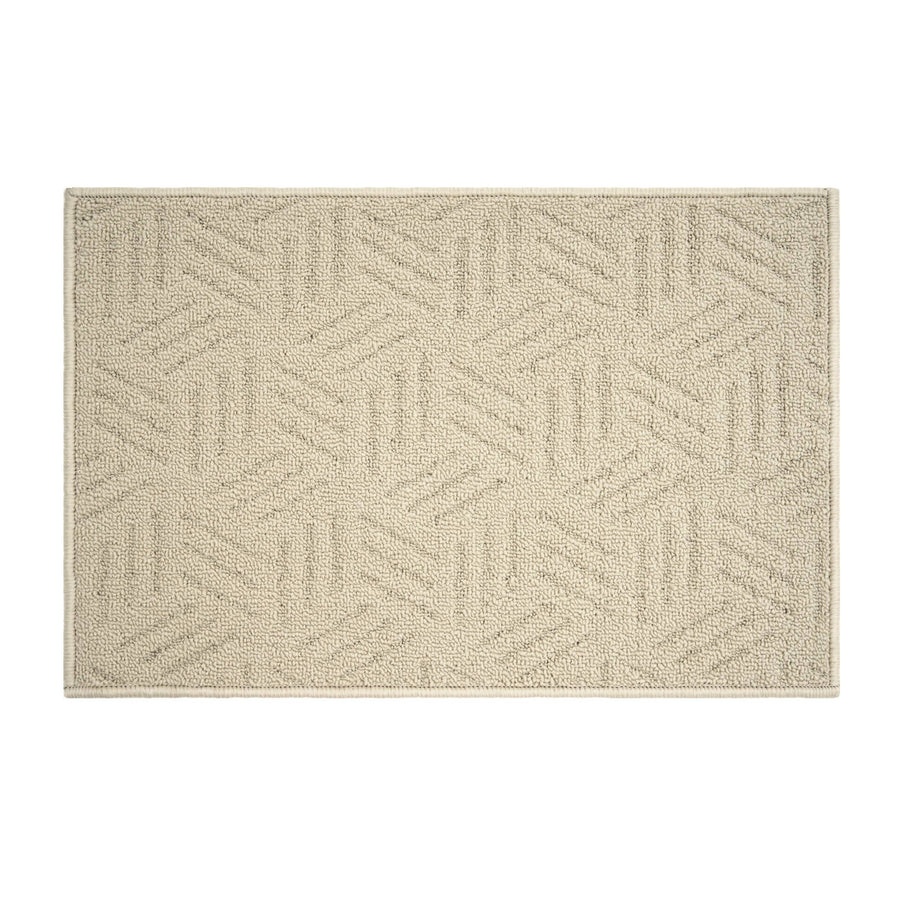 Mainstays Solid High Low Loop Kitchen Mat 18in x 27in Papyrus Beige