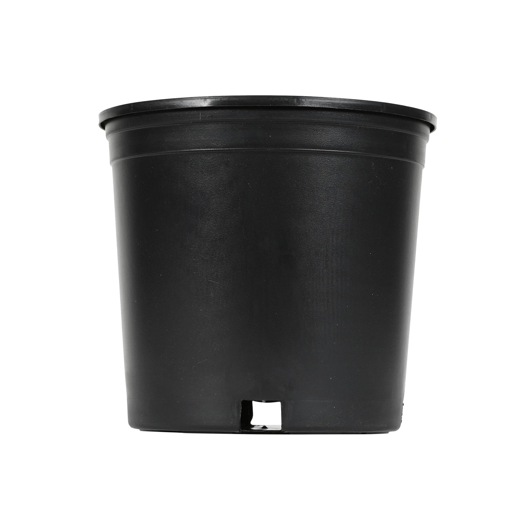 Style Selections 8.8-in W x 8.25-in H Black Plastic Nursery Planter