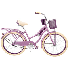 24" Nel Lusso Girls' Cruiser Bike, Purple Satin
