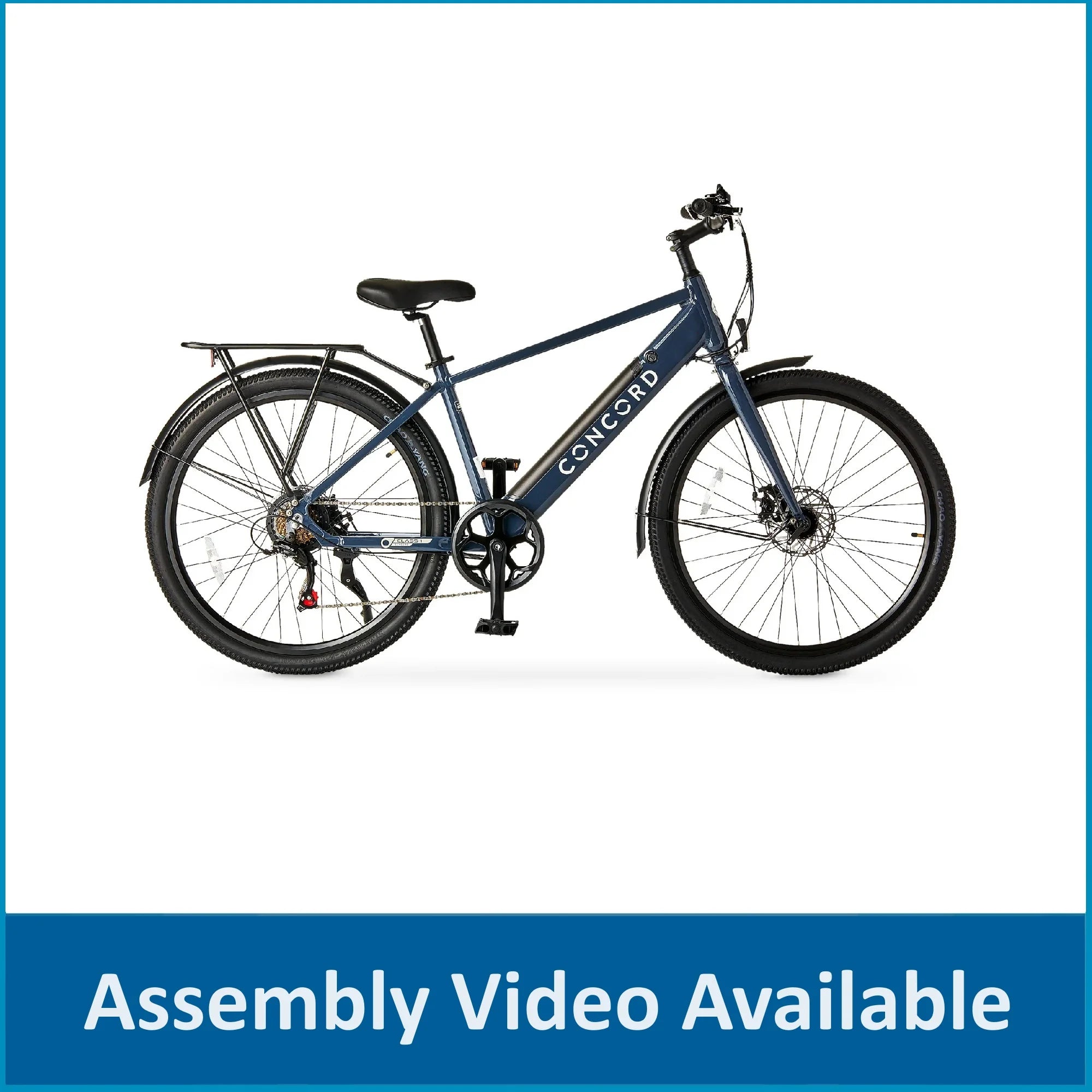 Concord 27.5" Step - Over Electric Commuter Bike, 36V, Gray, Fits Riders 5'1" - 6'1", Adult, Unisex