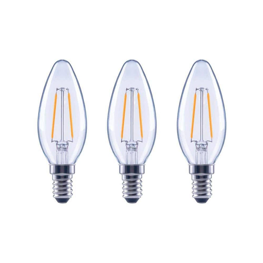 Ecosmart 25-Watt Equivalent B11 E12 Base Dimmable Clear Filament Vintage Style LED Light Bulb, Soft White (3-pack)
