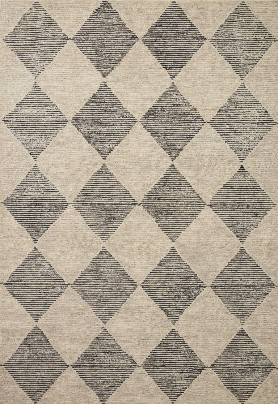 Chris Loves Julia x Loloi Francis FRA-01 Beige Charcoal Rug - 2 ft 3 in x 3 ft 9 in