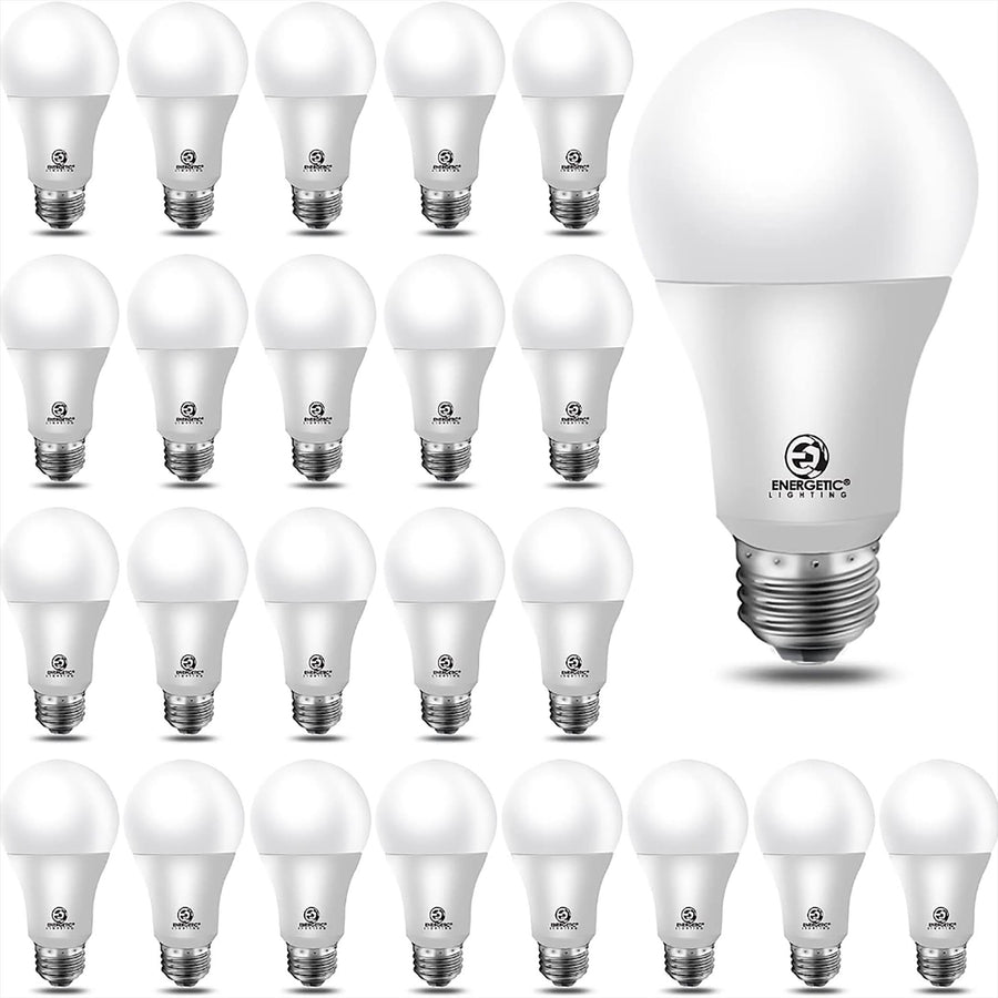 Energetic Lighting 60-Watt EQ A19 Warm White E26 LED Light Bulb (24-Pack) | YGA03C54-830-24P