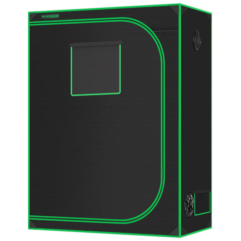 5x2 Grow Tent, 60"x32"x80" High Reflective Mylar with Observation Window for Hydroponics Indoor Plant
