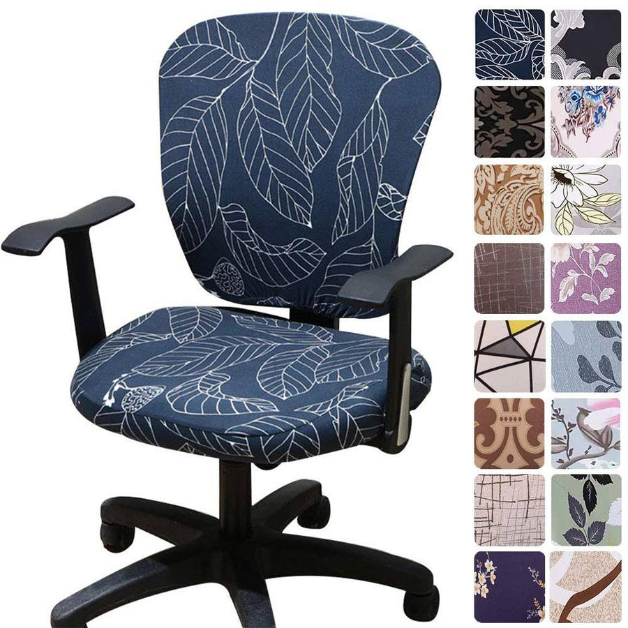 Melaluxe Computer Office Chair Covers - Protective & Stretchable Universal Chair Cover Stretch Rotating Chair Slipcover
