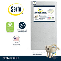 Serta Perfect Slumber Dual Sided Crib and Toddler Mattress