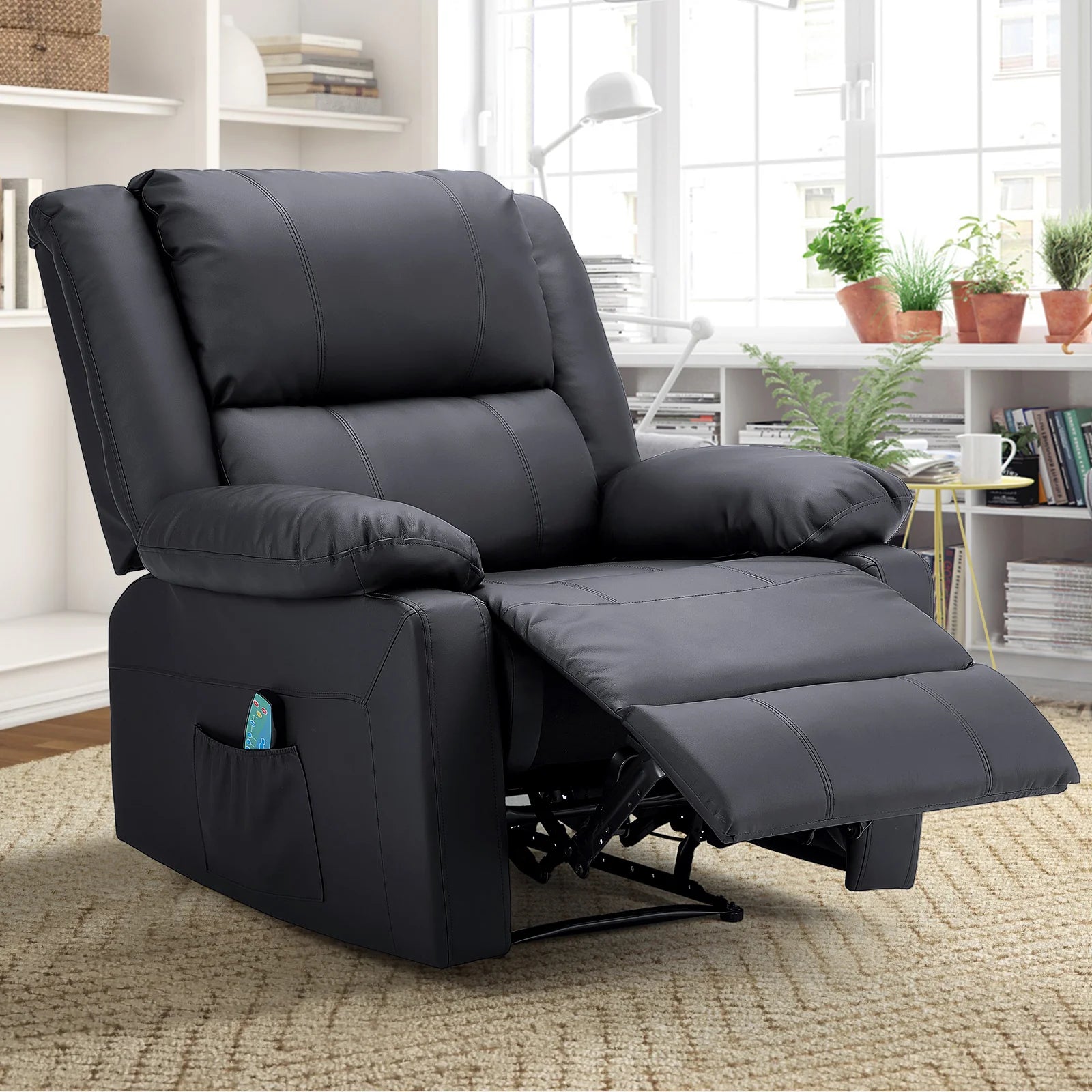 AECOJOY Massage Recliner Chair with Heat Function, Overstuffed Recliner Sofa