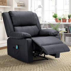 AECOJOY Massage Recliner Chair with Heat Function, Overstuffed Recliner Sofa