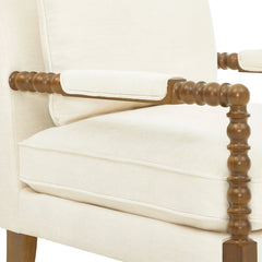 Pioneer Woman Harper Spindle Accent Chair, Jade Fabric Upholstery