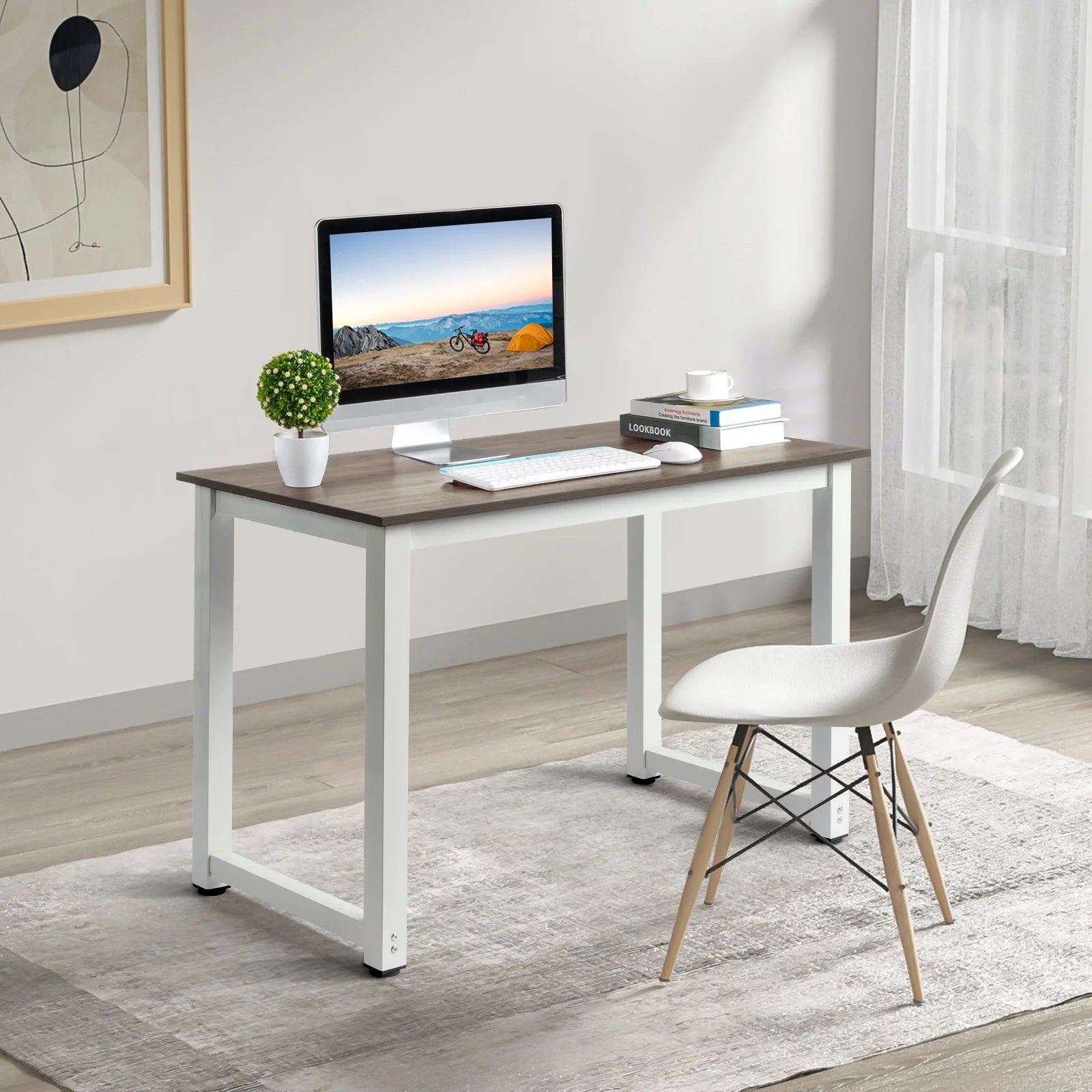 Ktaxon Wood Computer Desk PC Laptop Study Table Workstation Home Office Furniture