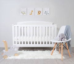 Premium Memory Foam Hypoallergenic Infant Crib Mattress and Toddler Bed Mattress with Waterproof Bamboo Cover. Flip Dual Stage System - 27.5x 52 x 5.5