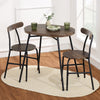 Best Choice Products 3 - Piece Modern Oval Dining Table Set, Small Kitchen Dinette W/ 2 Chairs - Black/Black