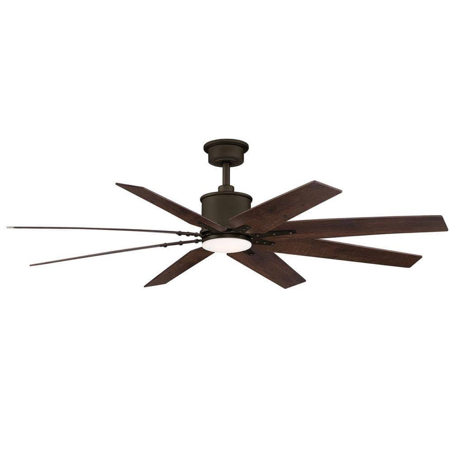 Home Decorators Collection YG915-EB Milbourne 60 in. Integrated LED Indoor Espresso Bronze Ceiling Fan with Light and Remote Control
