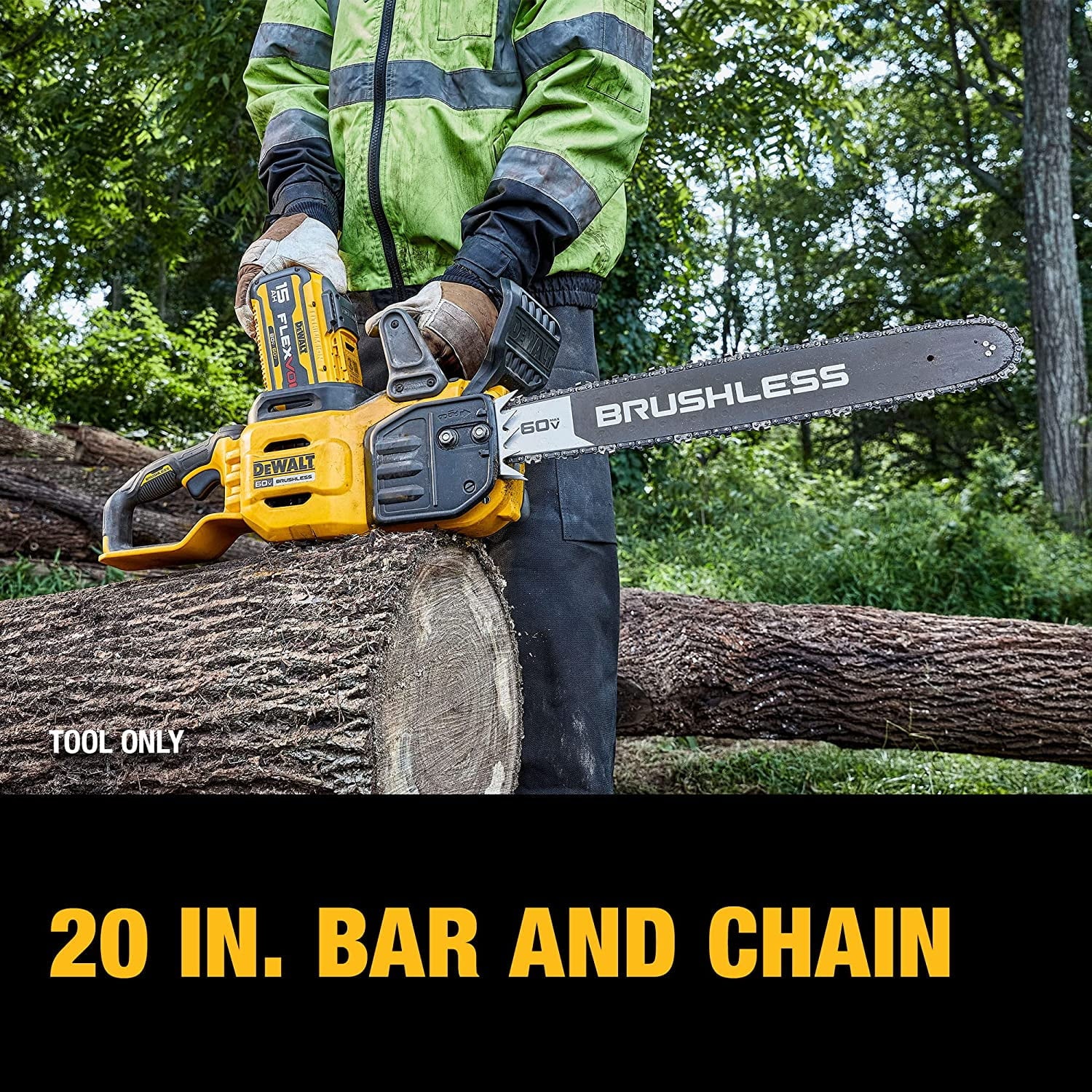 Dewalt 60V Max* Brushless Cordless 20 In. Chainsaw (Tool Only)